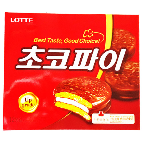 롯데 초코파이(12입) 420g/준초콜릿/쵸코파이/빵류초콜렛/초코렛/국산과자 (유통기한:2016/02/24)