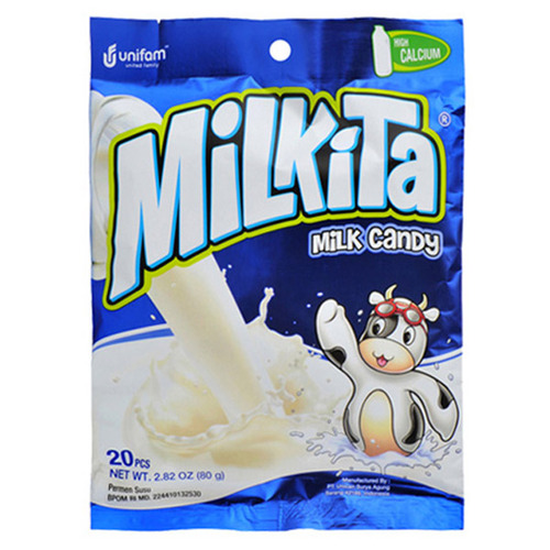 유니캔 밀키타 밀크 캔디 사탕 80g