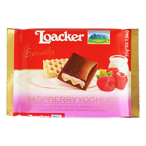 로아커 초콜릿 클래식 라즈베리요거트 55g (유통기한:2019/07/01)