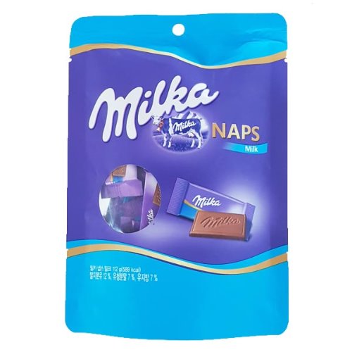 밀카 냅스 밀크 초콜릿 112g (약 25개입 낱개포장)