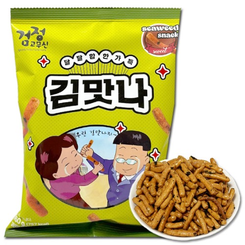 서울제과 검정고무신 김맛나 스낵 160g