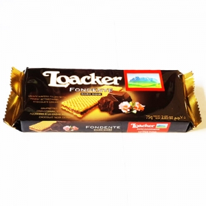 로아커웨하스 폰덴테다크노아75g/loacker wafers fondente darknoir/간식/로아커초콜릿/초코렛/초콜렛