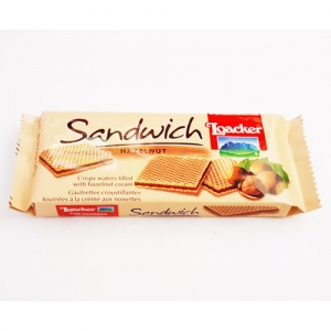 로아커웨하스 샌드위치 헤이즐넛75g/loacker wafers sandwich hazelnut/간식