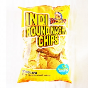 인디라운드나쵸칩454g/Indi Round Nacho chips/수입과자/간식/술안주류/나초칩