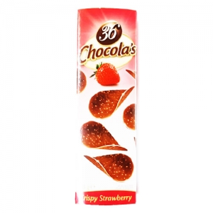 쇼콜라스 크리스피스트로베리125g/Chocolas crispy strawberry/수입과자/간식/초콜라스/초콜릿가공 (유통기한:2015/12/28)