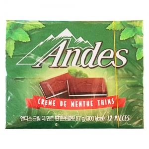 앤디스 민트초콜릿57g/앤디스초콜릿/Andes mint chocolate/초콜렛/초코렛/앤디스크림데민트띤