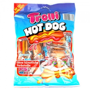트롤리핫도그모양젤리150g/수입과자/간식/사탕/candy/Hot Dog