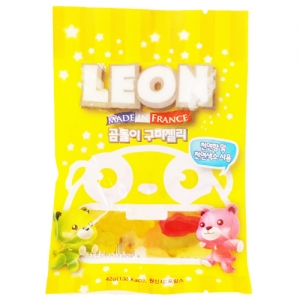 레옹곰돌이구미젤리42g/수입과자/영양간식/Leon Gummy Jelly/레옹젤리