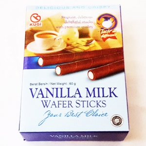 글로리아 바닐라밀크 와퍼스틱 60g/수입과자/영양간식/Gloria Kugi Vanilla Milk Wafer Sticks/쿠지와퍼스틱 (유통기한:2016/05/10)