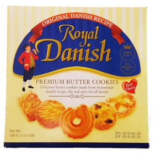 로얄 데니쉬 버터쿠키 100g/Royal Danish Butter cookies (유통기한:2016/06/24)