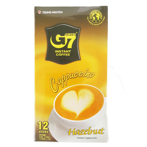 트룽 G7 카푸치노 헤이즐넛향 커피(18g 12봉입) 216g (유통기한:2019/10/10)