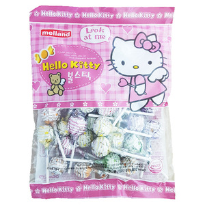 국제 헬로키티 볼스틱 캔디 막대사탕 500g