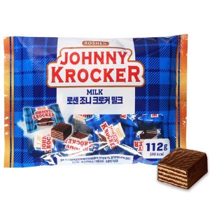 로셴 조니 크로커 밀크 초콜릿 과자 112g (유통기한:2020/08/16)