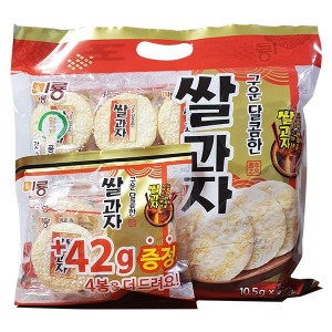 미룡 구운 달콤한 쌀과자 252g (42g 추가증정/쌀 60프로)